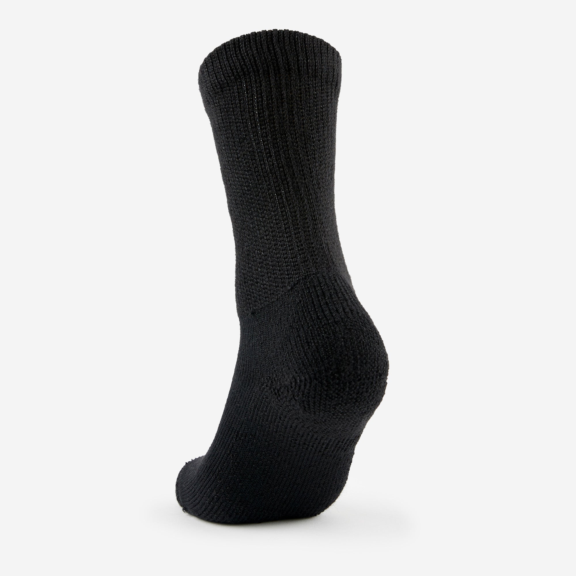 Men's Moderate Cushion Crew Diabetic Socks | HPXM | #color_black
