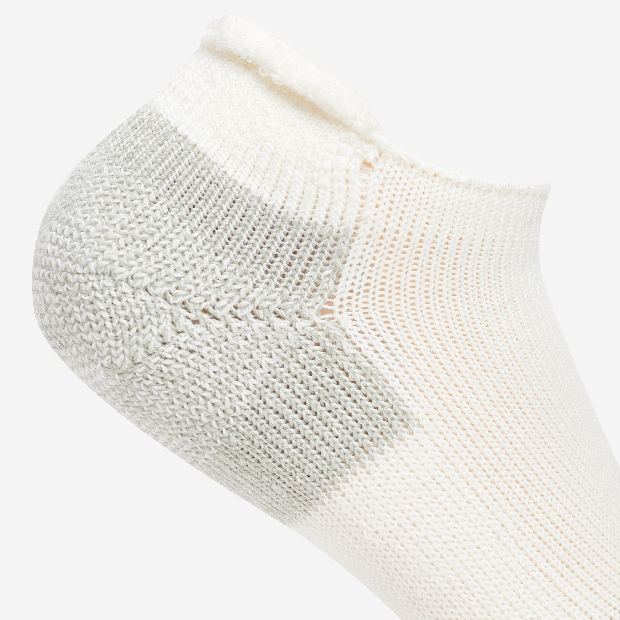 Maximum Cushion Rolltop Running Socks | J | #color_white-platinum