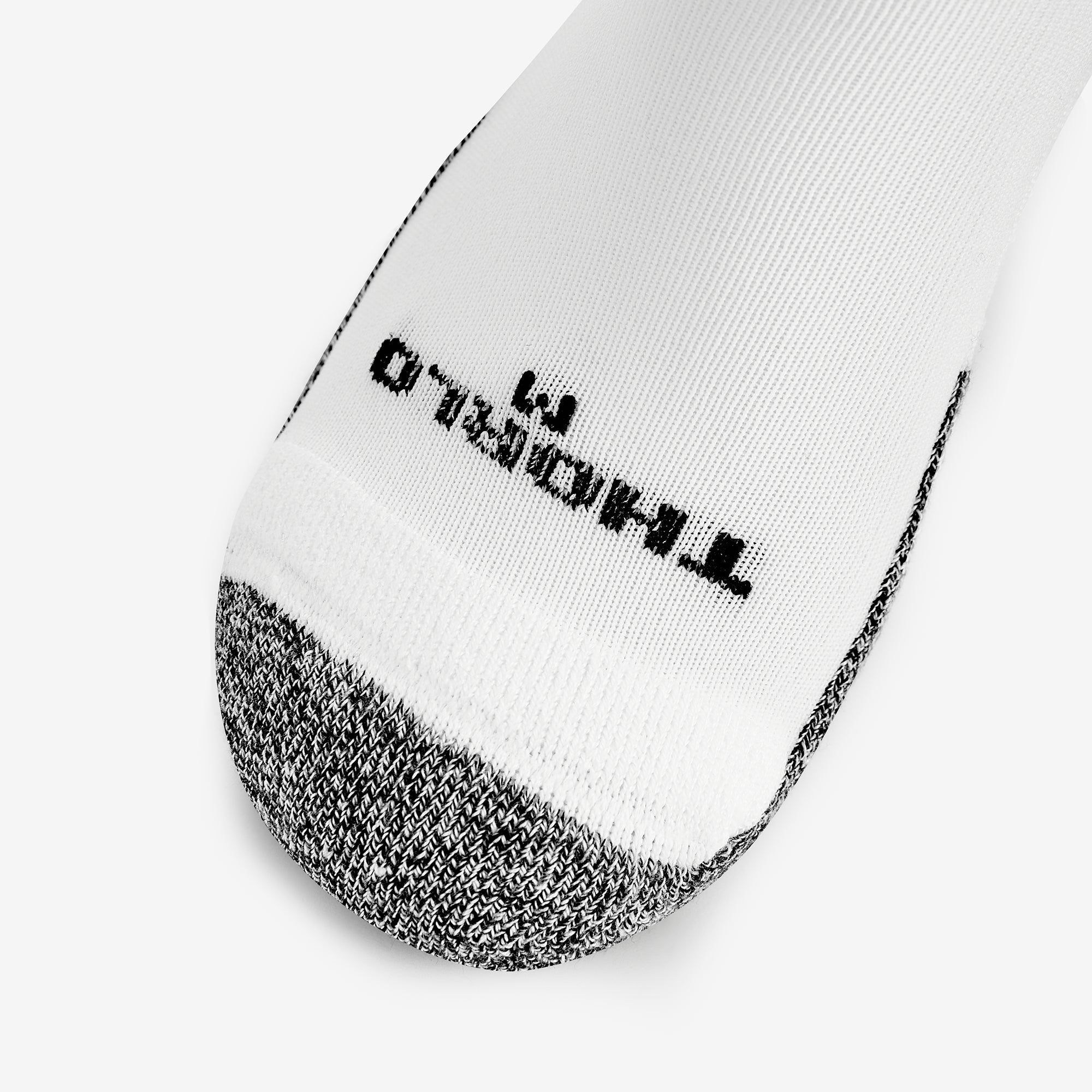 Women's Light Cushion Low-Cut Running Socks | LRCW | #color_white-black