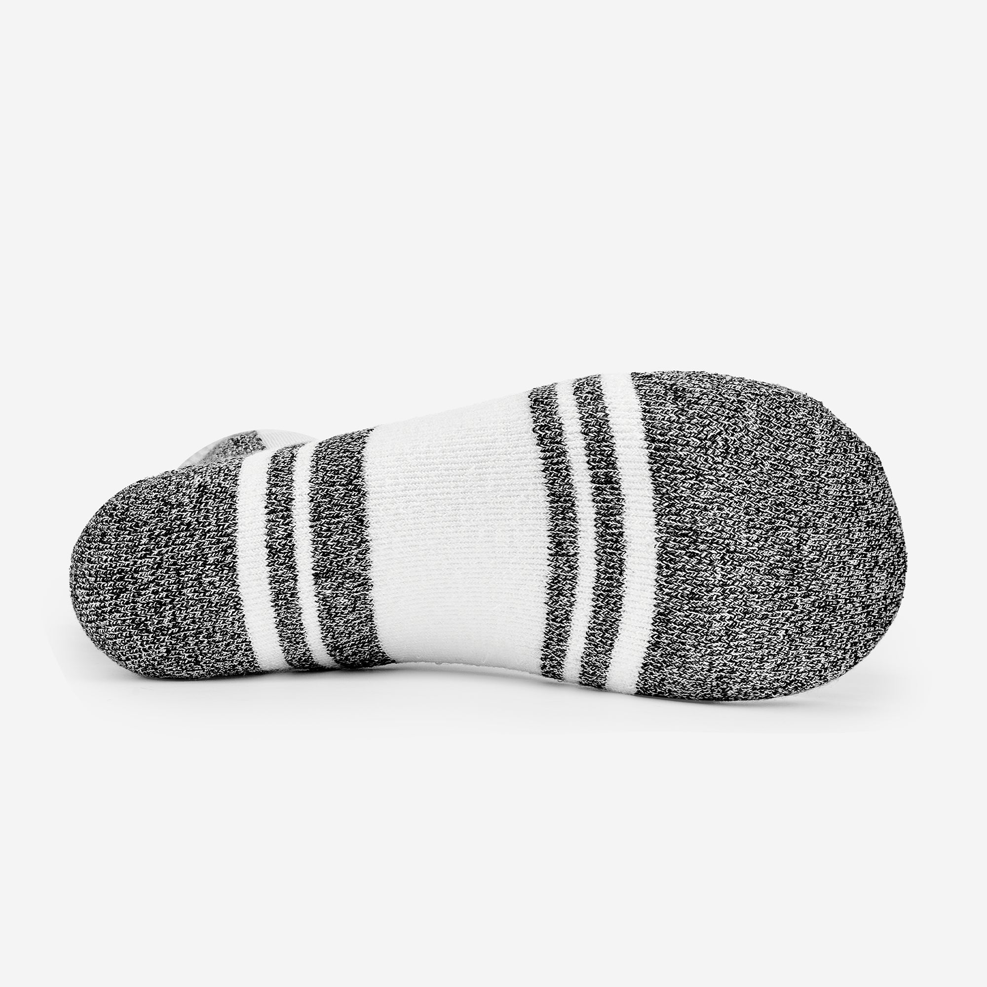 Women's Light Cushion Ankle Running Socks | LRMXW | #color_white-black