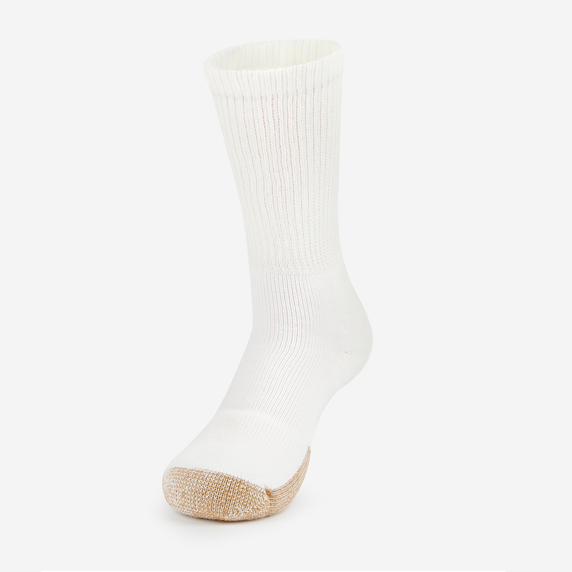 Maximum Cushion Crew Tennis Socks | TX | #color_white