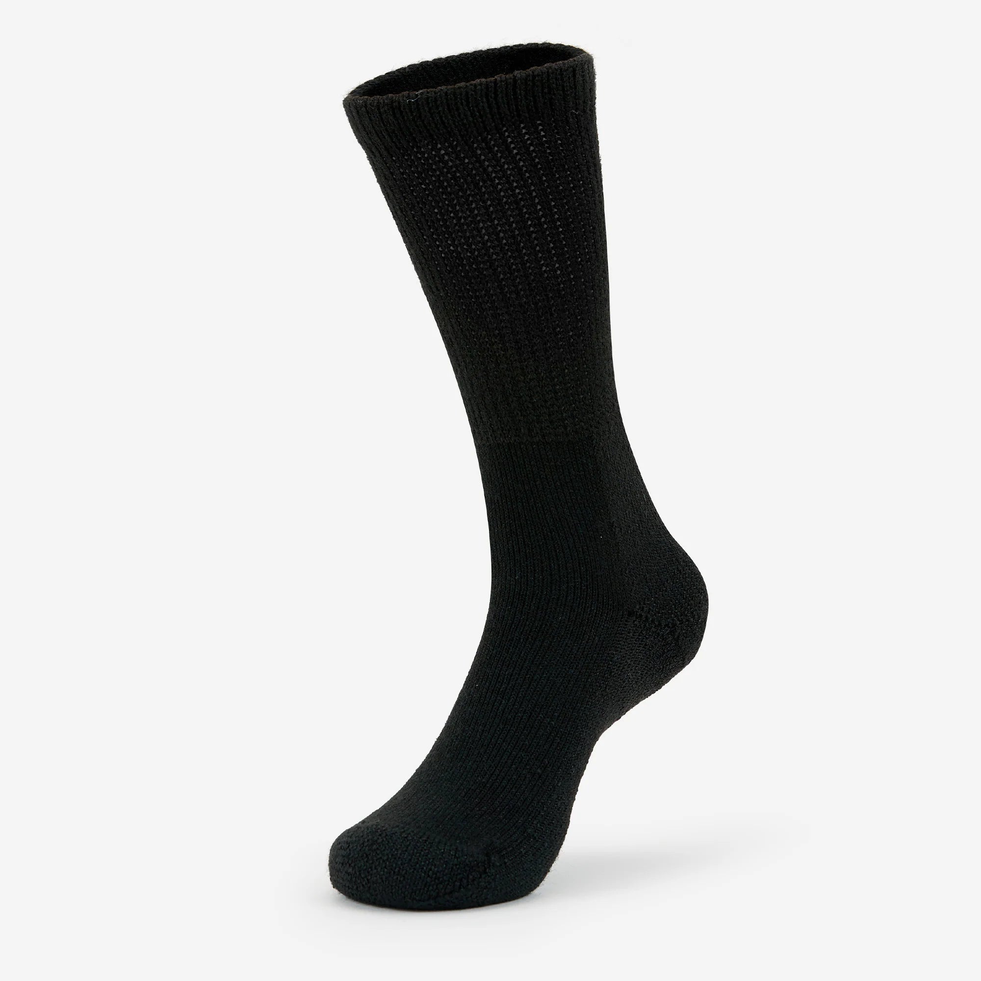 Moderate Cushion Crew Walking Socks | WX | #color_black