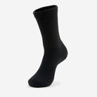 Men's Moderate Cushion Crew Diabetic Socks | HPXM | #color_black