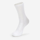 Men's Moderate Cushion Crew Diabetic Socks | HPXM | #color_white