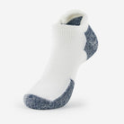 Maximum Cushion Rolltop Running Socks | J | #color_white-navy