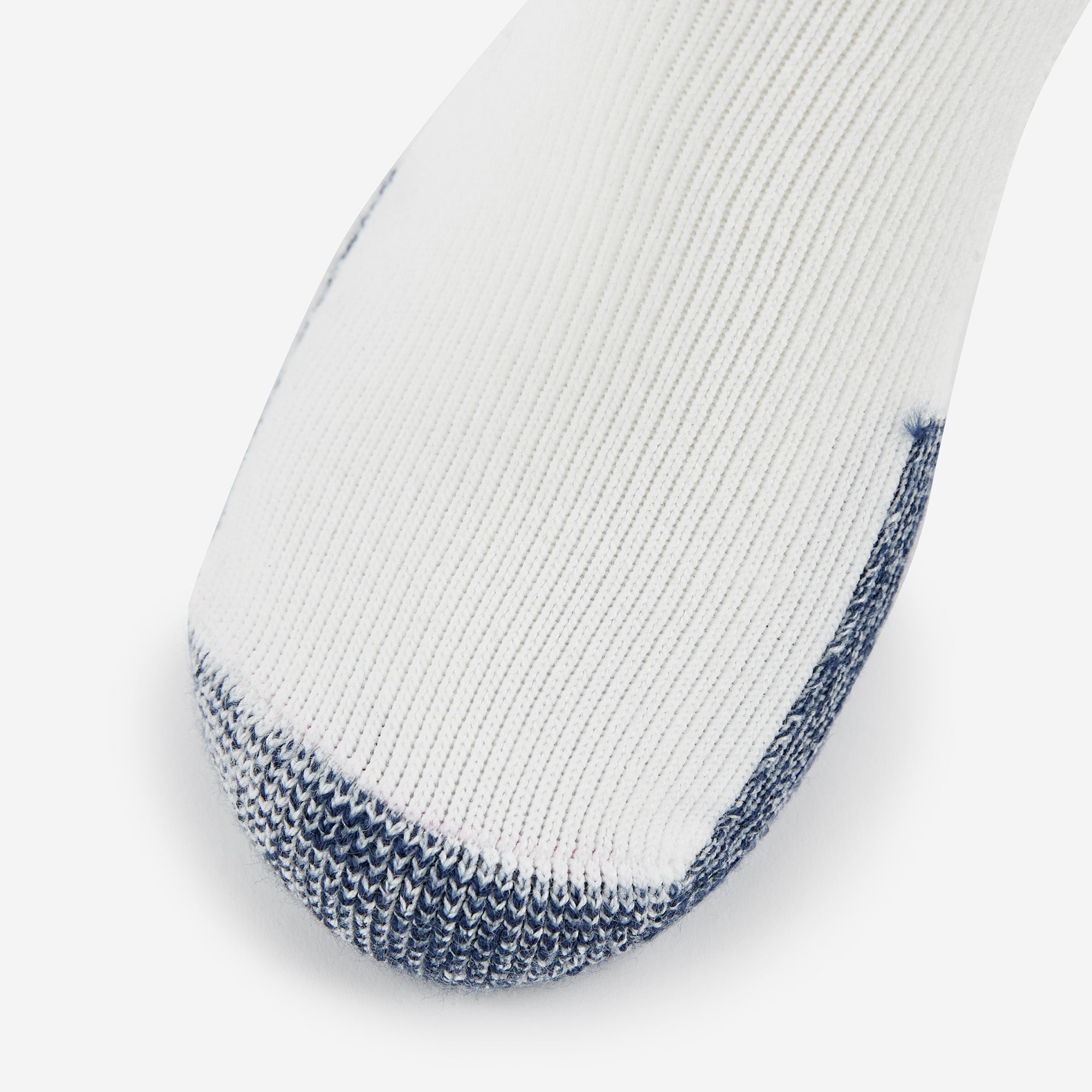 Maximum Cushion Rolltop Running Socks | J | #color_white-navy
