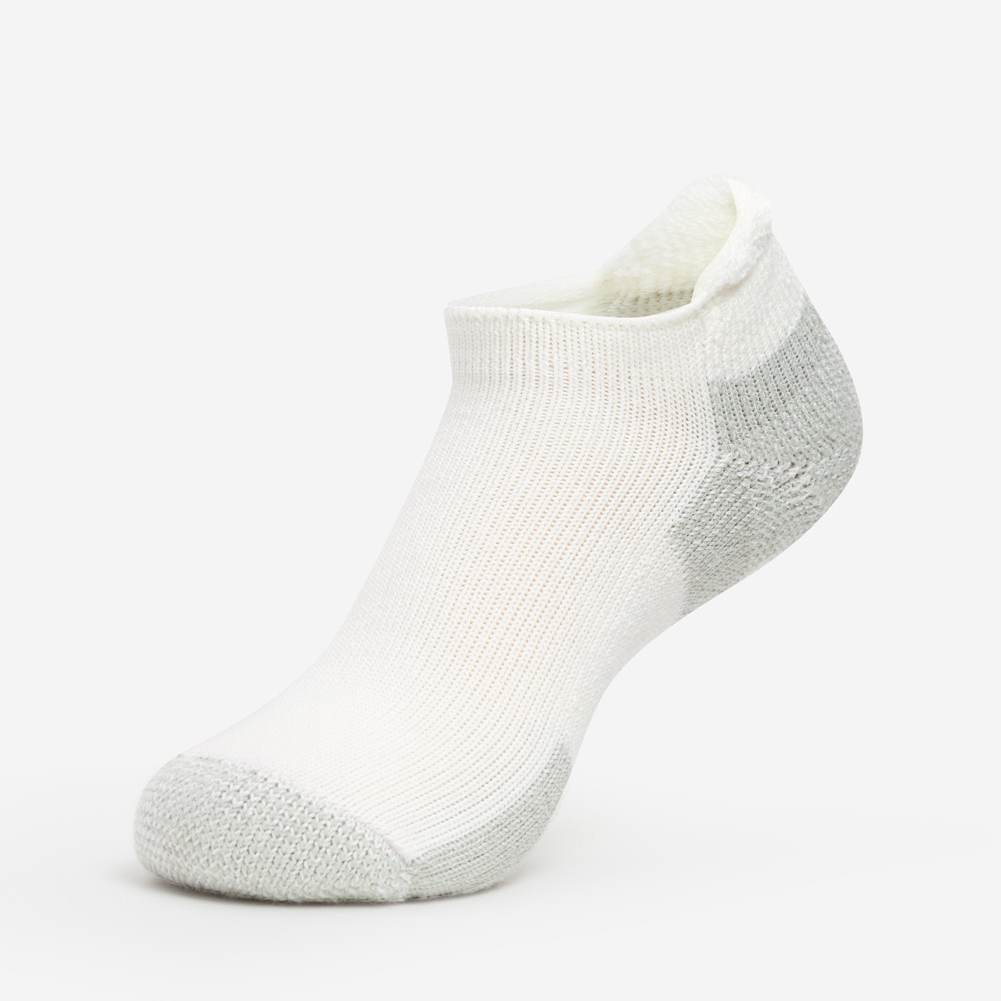Maximum Cushion Rolltop Running Socks | J | #color_white-platinum