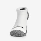 Women's Light Cushion Low-Cut Running Socks | LRCW | #color_white-black