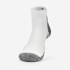 Men's Light Cushion Ankle Running Socks | LRMXM | #color_white-black