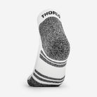 Men's Light Cushion Ankle Running Socks | LRMXM | #color_white-black