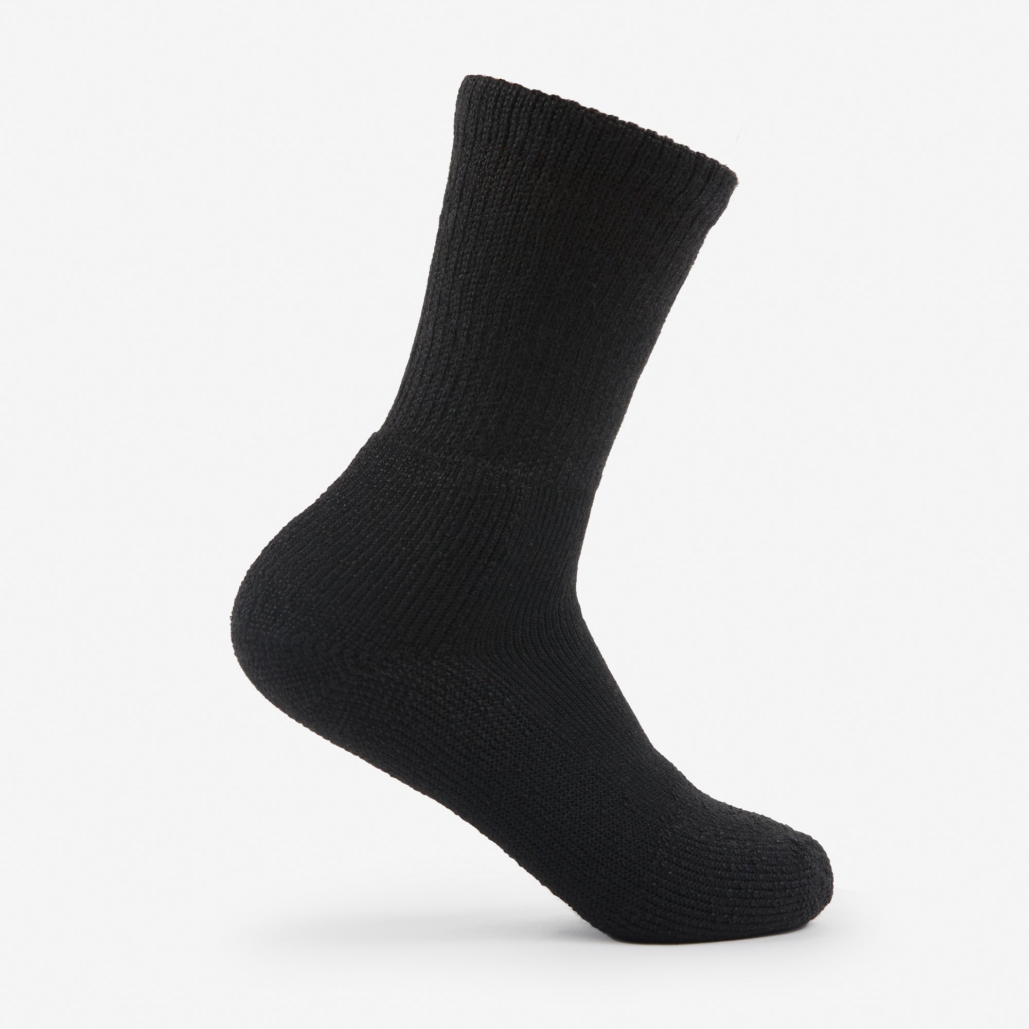 Maximum Cushion Crew Tennis Socks | TX | #color_black