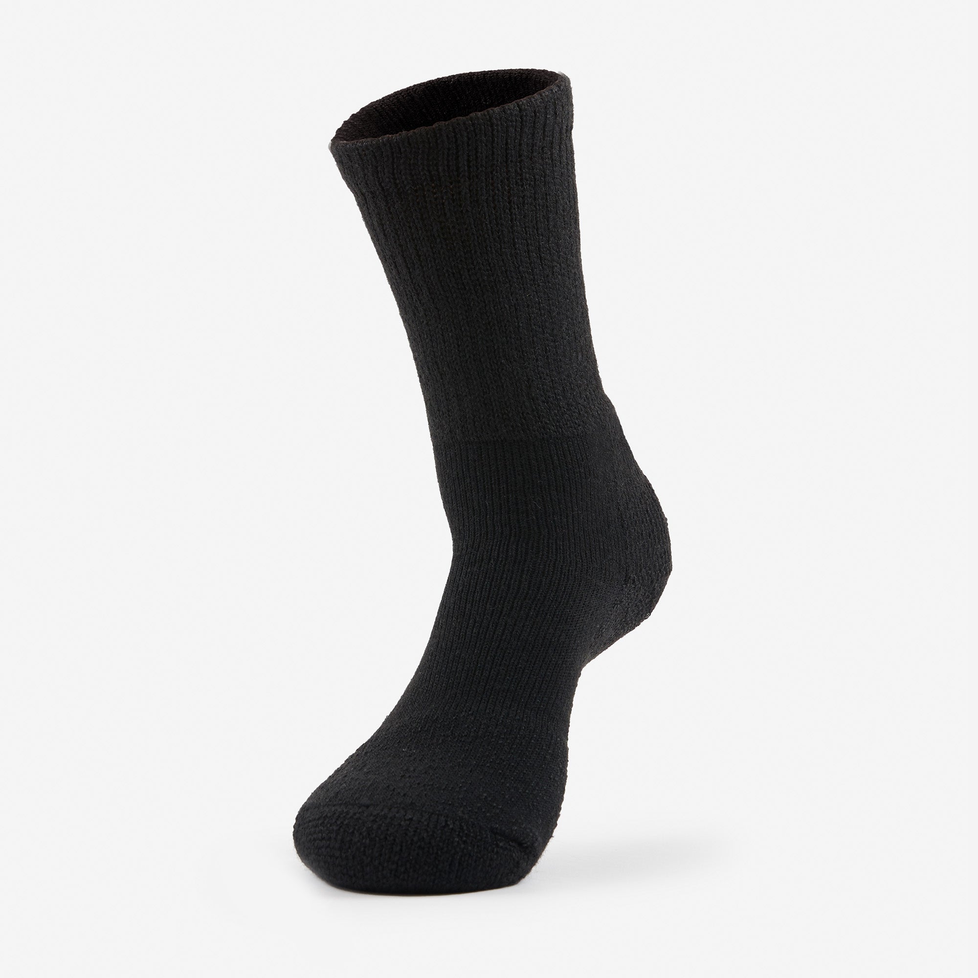 Maximum Cushion Crew Tennis Socks | TX | #color_black