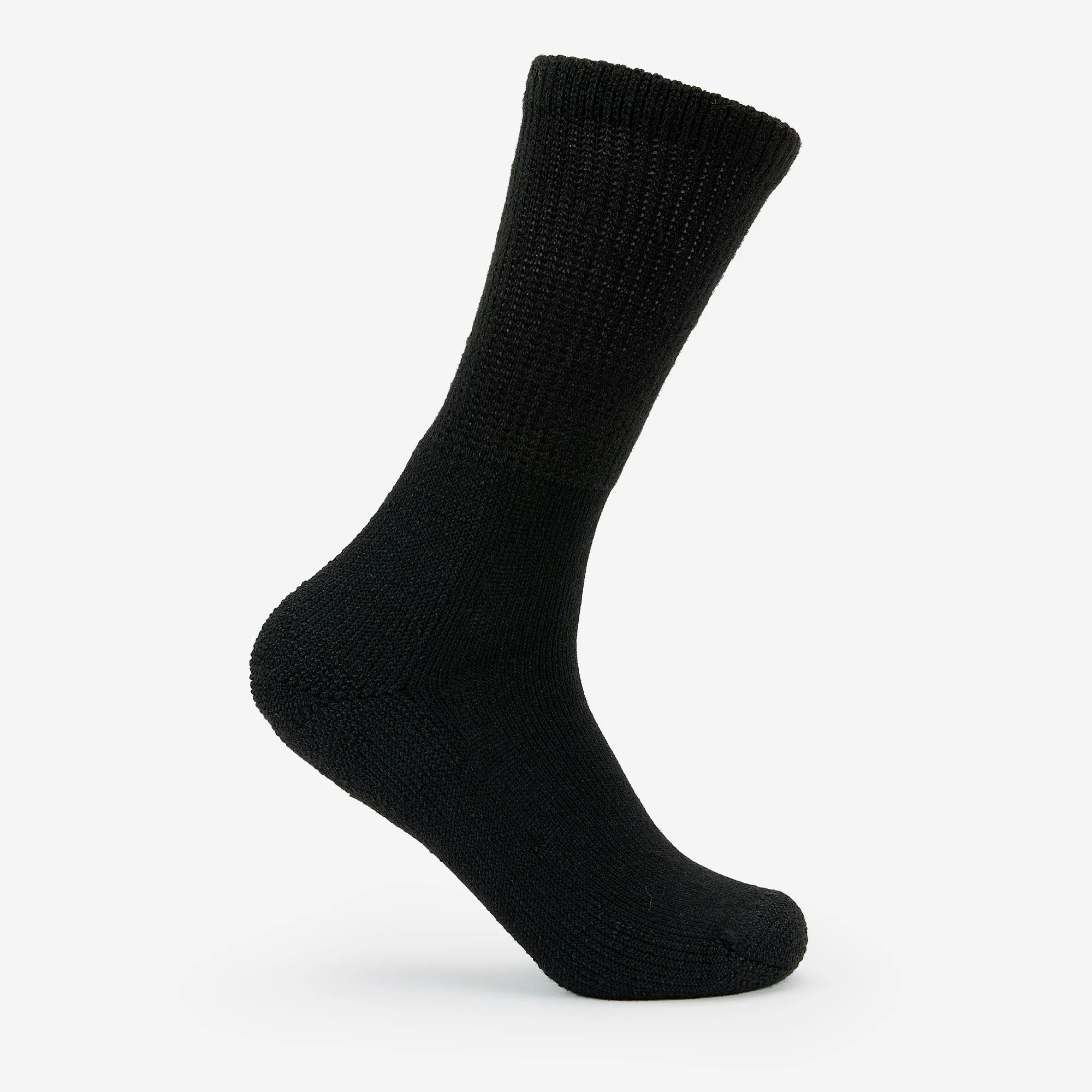 Moderate Cushion Crew Walking Socks | WX | #color_black