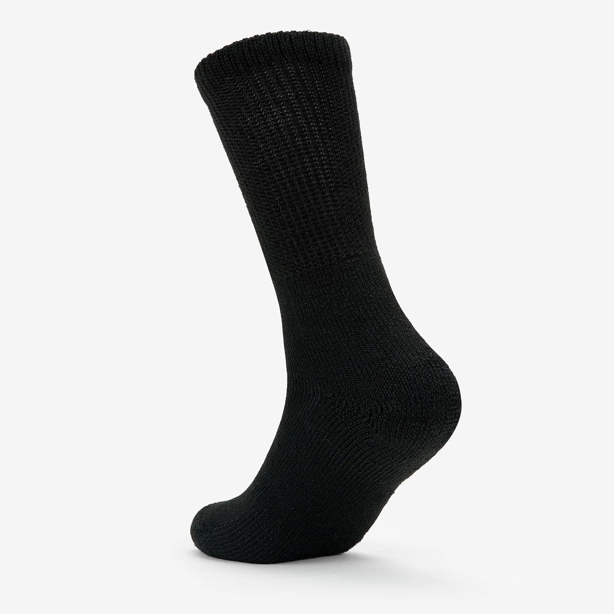 Moderate Cushion Crew Walking Socks | WX | #color_black