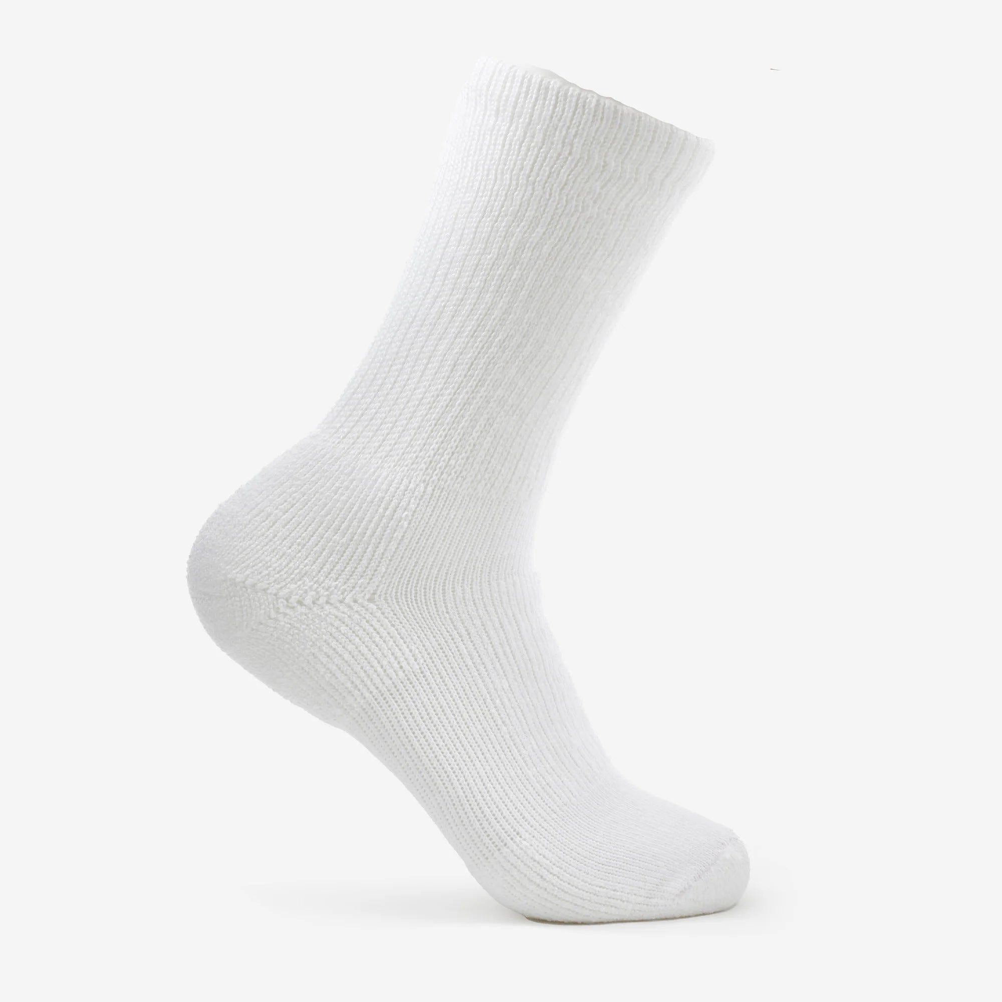 Moderate Cushion Crew Walking Socks | WX | #color_white