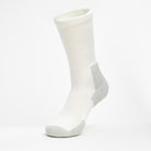 Maximum Cushion Crew Running Socks | XJ | #color_white-platinum